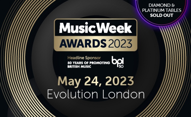 Music Week Awards 2023: Diamond and platinum tables are now sold out!