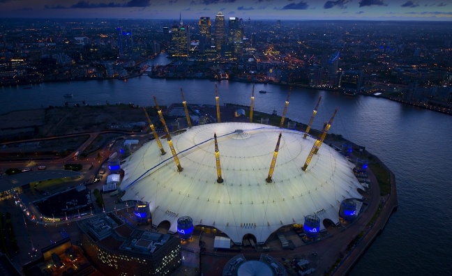 London's The O2 tops arena ticket sales rankings
