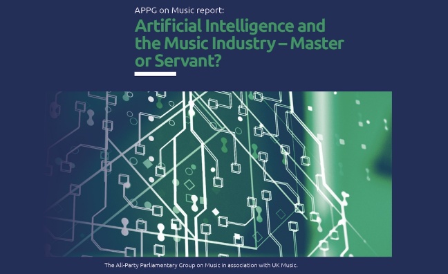 All-Party Parliamentary Group on Music calls for legislation regulating AI