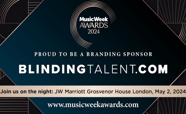 Blinding Talent returns as Music Week Awards 2024 sponsor