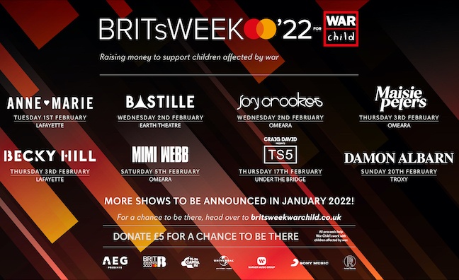 BRITS Week 2022 concerts announced 