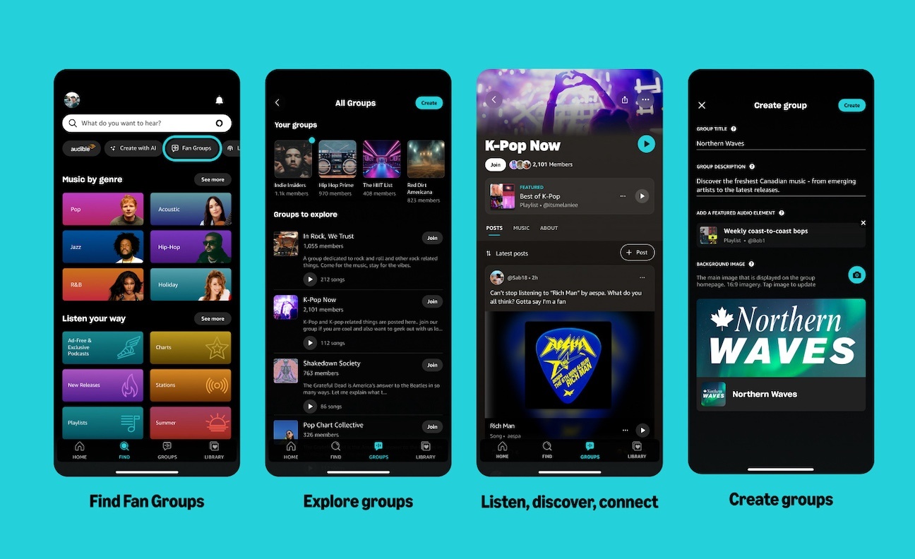 Amazon Music creates interactive community Fan Groups for users to drive discovery