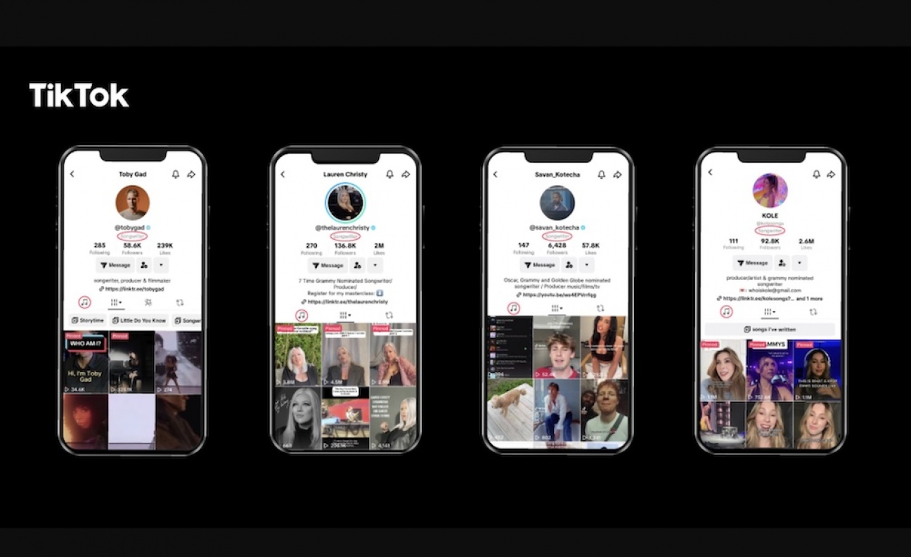 TikTok launches Songwriter Features to highlight credits and help build a profile on the platform
