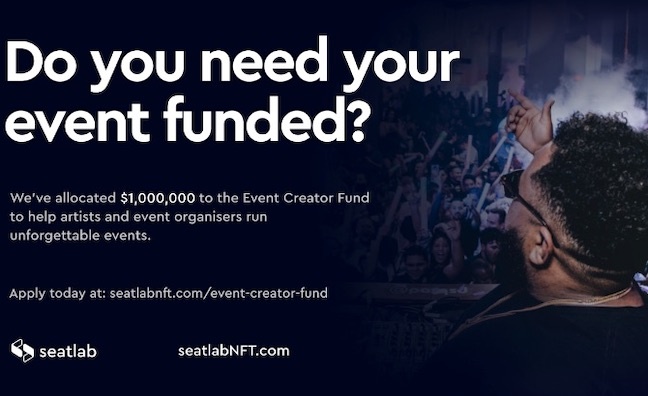 SeatlabNFT launches £1m Event Creator Fund