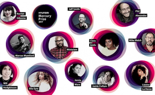 Judging panel announced for the 2017 Hyundai Mercury Prize Awards