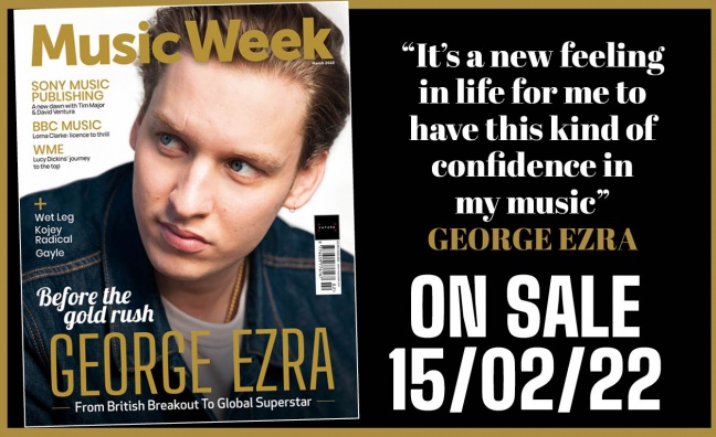 George Ezra stars on the cover of the new Music Week