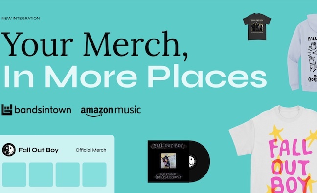 Amazon Music launches merch integration with Bandsintown