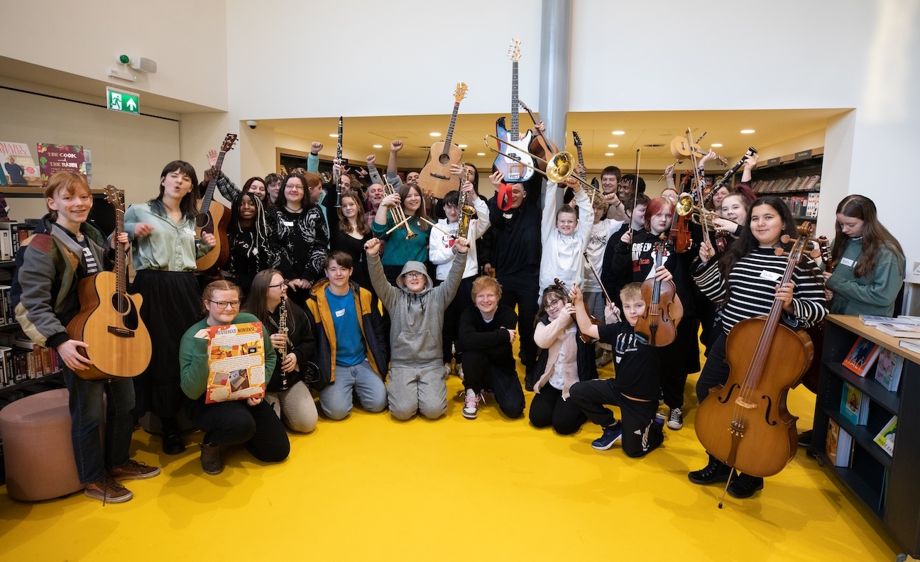 Ed Sheeran Foundation inspires UK government's Music in Libraries scheme