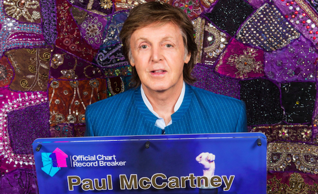 Paul McCartney crowned most successful UK albums act of all time
