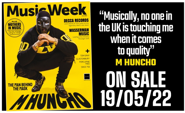 M Huncho covers the June edition of Music Week