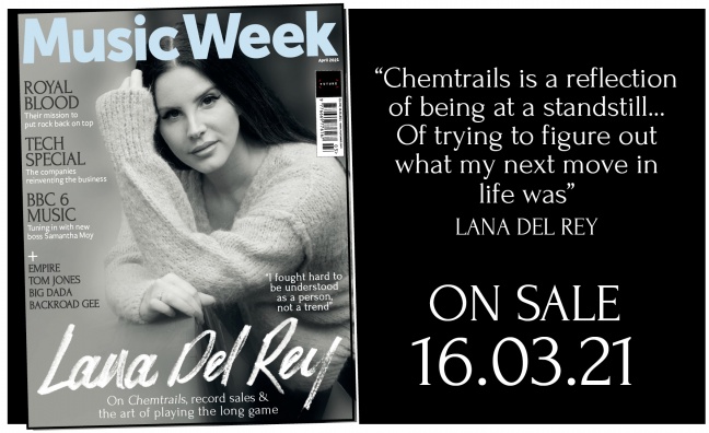 Lana Del Rey stars on the cover of the new edition of Music Week 