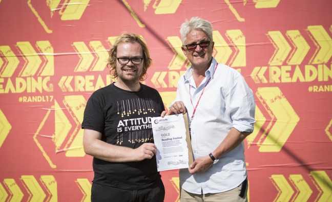 Reading Festival awarded Attitude Is Everything's Gold Status