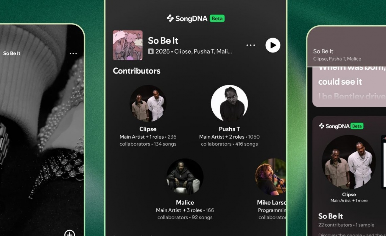 Spotify rolls out 'immersive music experience' SongDNA