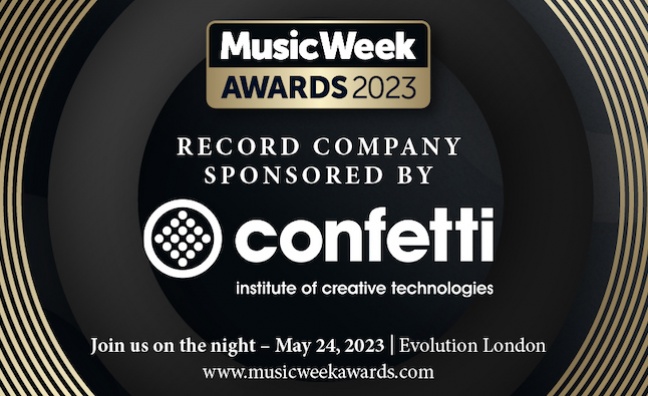 Confetti Institute Of Creative Technologies to sponsor Music Week Awards 2023