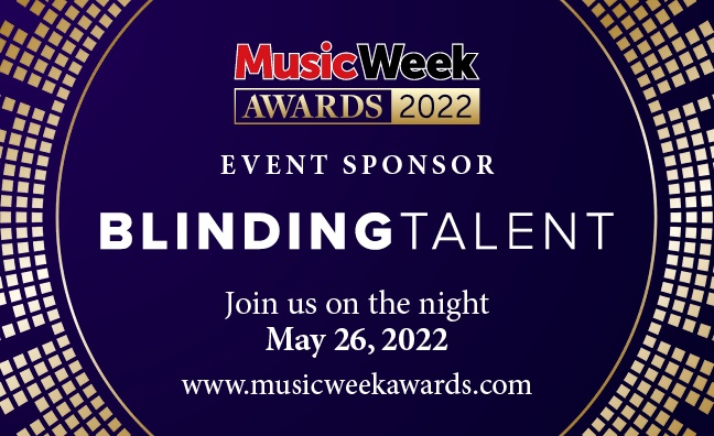 Blinding Talent sign up as event partner at the Music Week Awards 2022