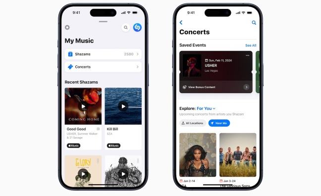 Shazam launches live music discovery feature Concerts