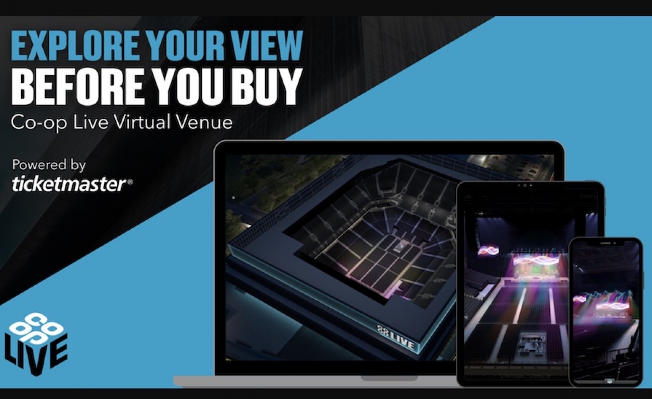 Co-op Live becomes first arena outside North America to launch Ticketmaster's Virtual Venue 3D tool