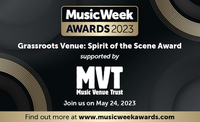 Grassroots Venue: Spirit Of The Scene - last chance to vote in Music Week Awards category!
