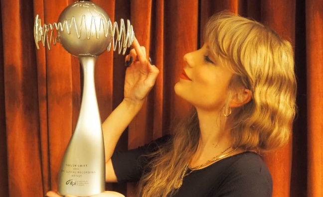 Taylor Swift wins IFPI's 2022 Global Recording Artist Of The Year Award