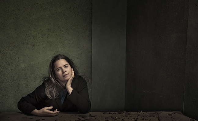 Downtown signs Natalie Merchant

