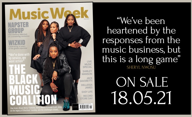 The Black Music Coalition stars on the cover of the new edition of Music Week