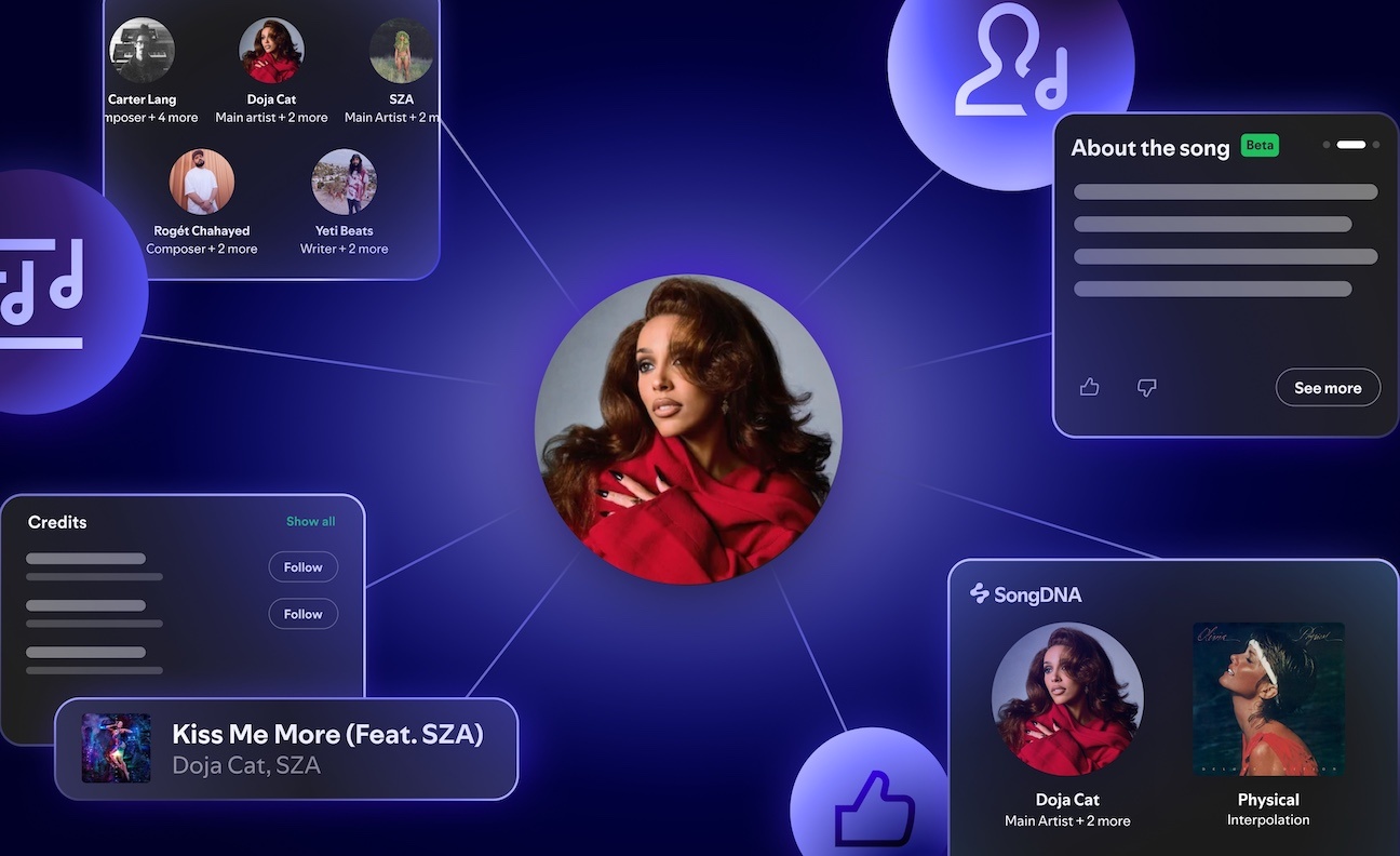Spotify expands credits with new features including SongDNA
