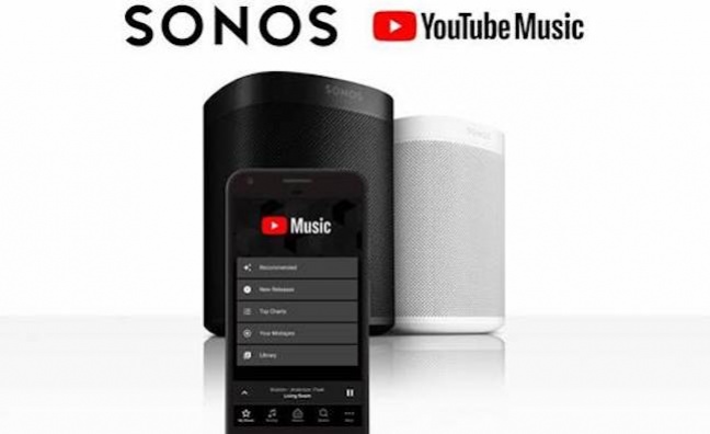 YouTube Music lands on Sonos