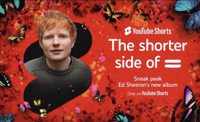 Ed Sheeran unveils 14 YouTube Shorts to preview = album
