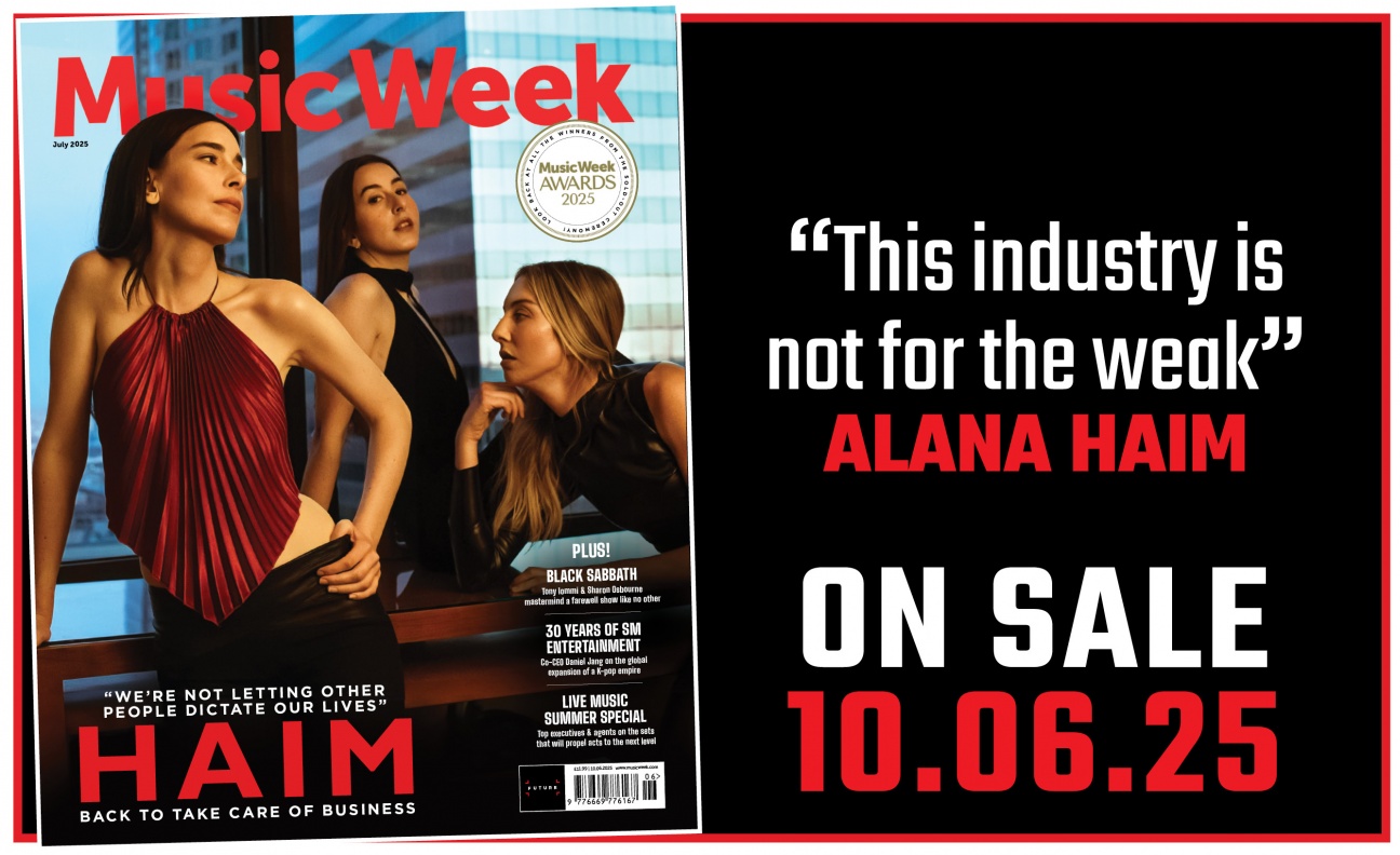 Haim cover the July edition of Music Week 