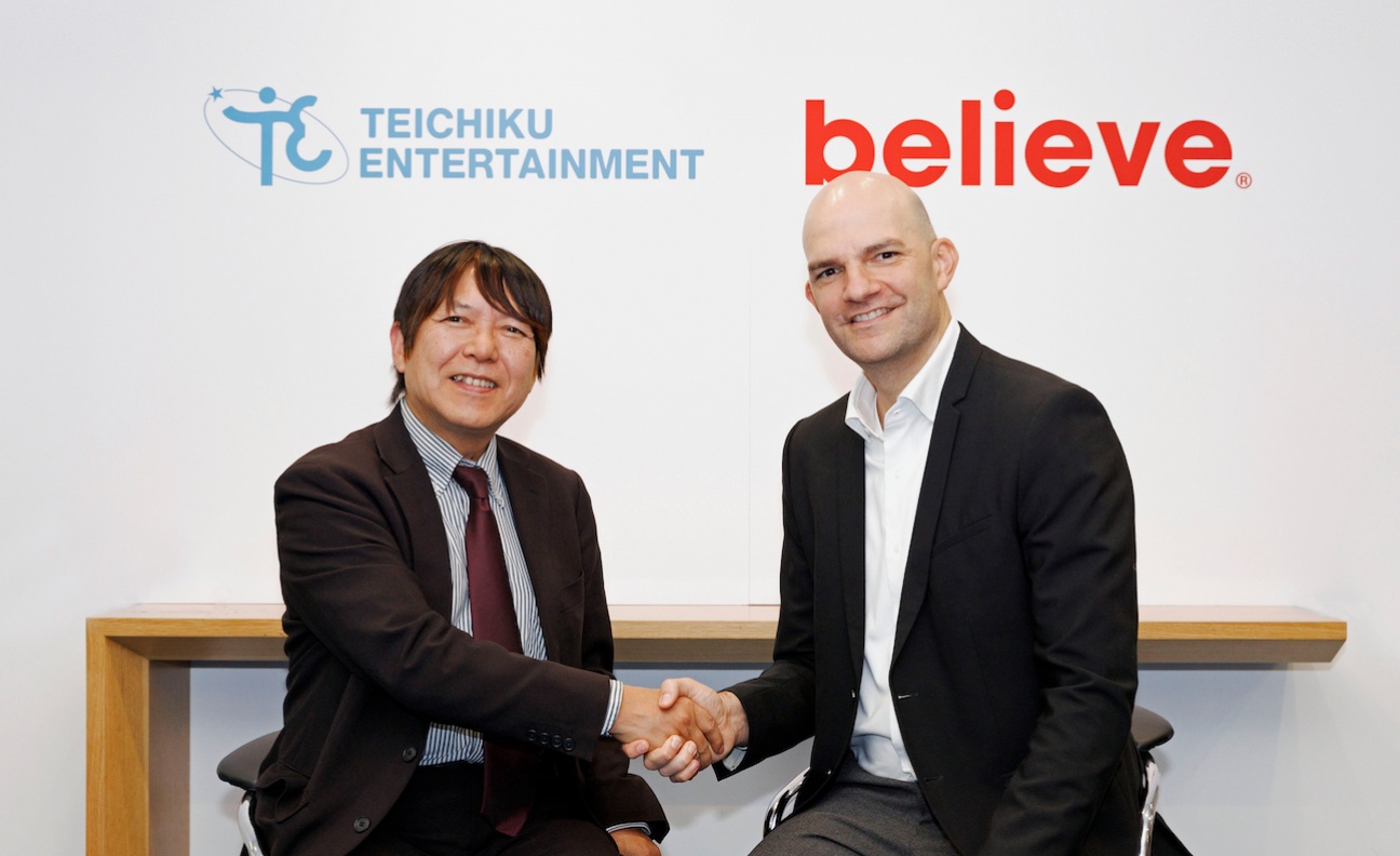 Believe strikes global catalogue deal with Japanese label Teichiku