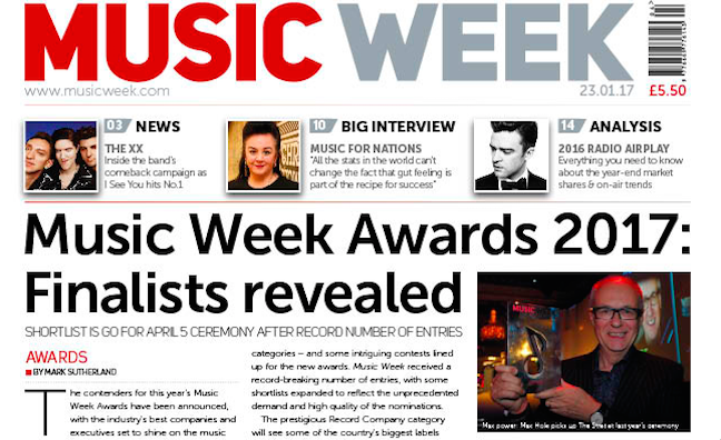 New issue of Music Week out now
