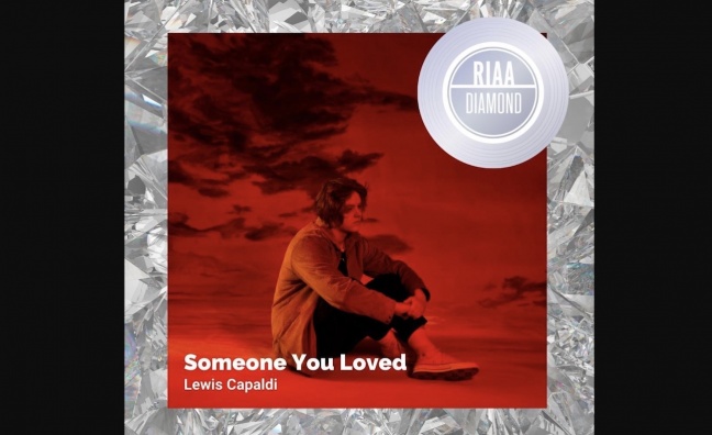 Lewis Capaldi's Someone You Loved certified RIAA Diamond in the US