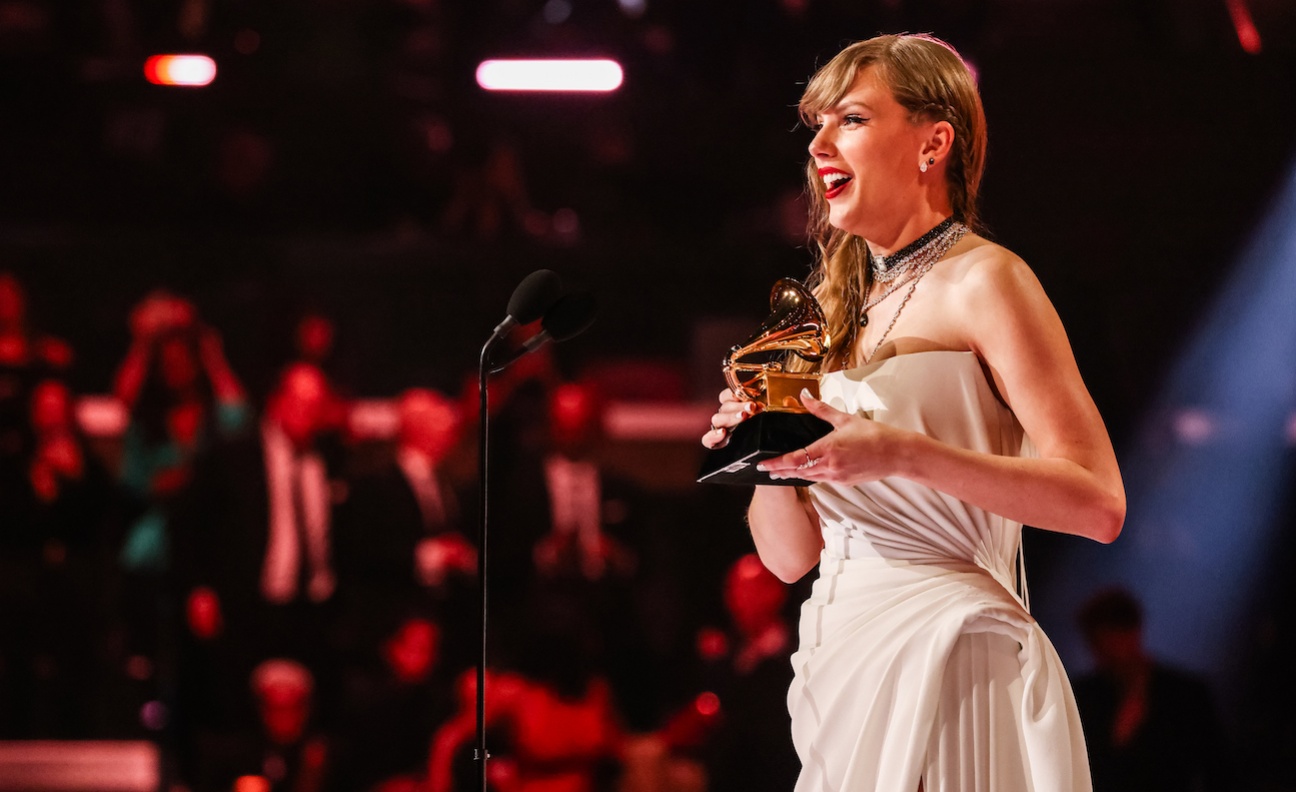 Taylor Swift breaks Grammys record and reveals surprise album release date