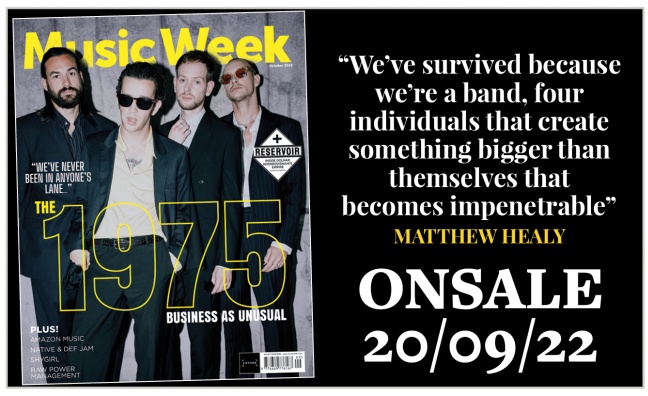 The 1975 cover the October issue of Music Week