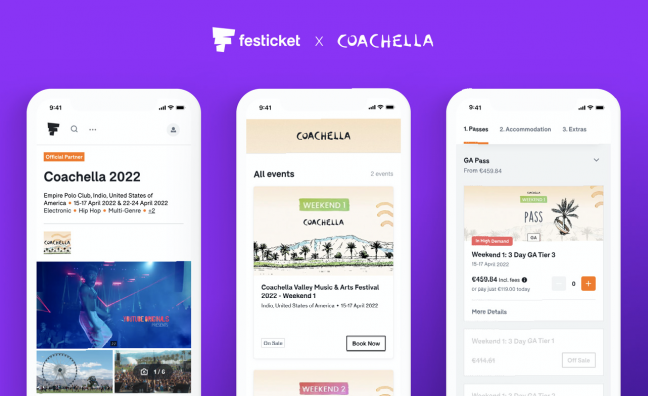 Coachella expands ticketing partnership with Festicket