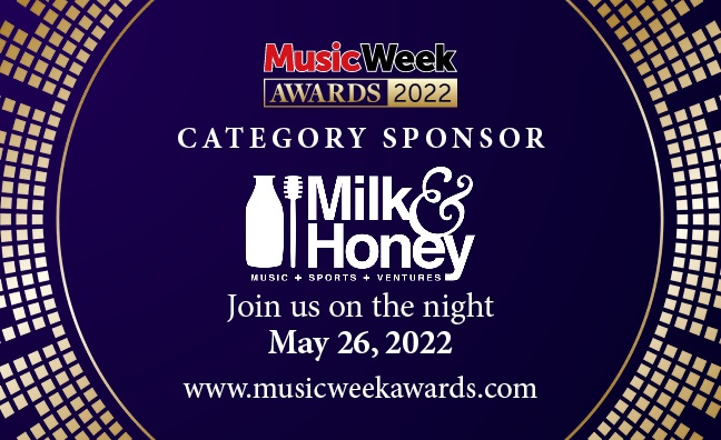 Milk & Honey to sponsor Publisher category at Music Week Awards 2022