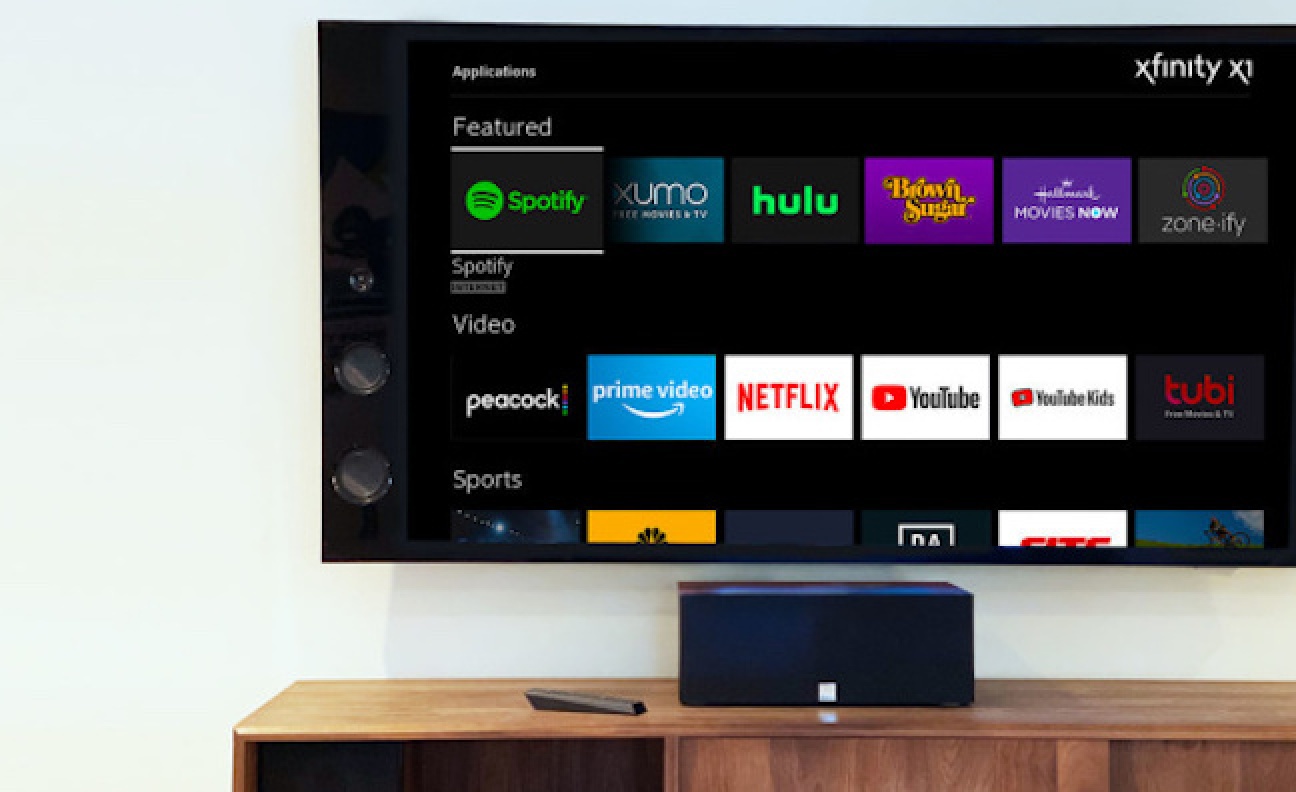 Spotify added to Comcast's Xfinity TV streaming