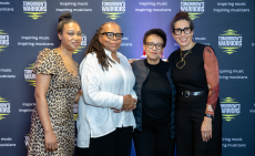 Camilla George, Marcia Willis Stewart, Janine Irons and Tove Okunniwa of Tomorrow’s Warriors
