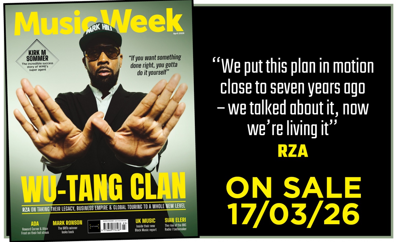 RZA of Wu-Tang Clan covers the April 2026 edition of Music Week