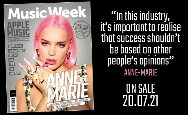 Anne-Marie stars on the cover of the new edition of Music Week