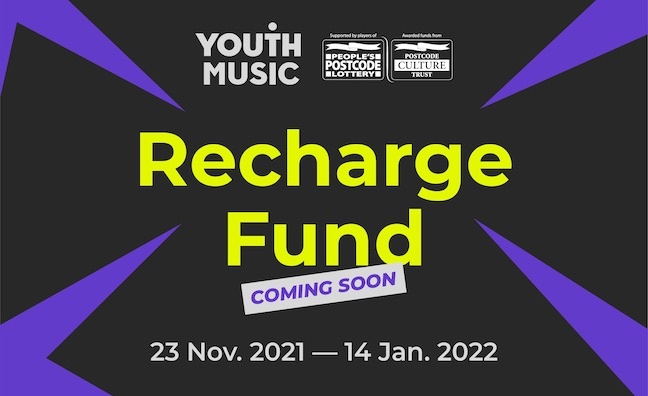 Youth Music Recharge Fund launches to support 40 organisations with grants of up to £30,000