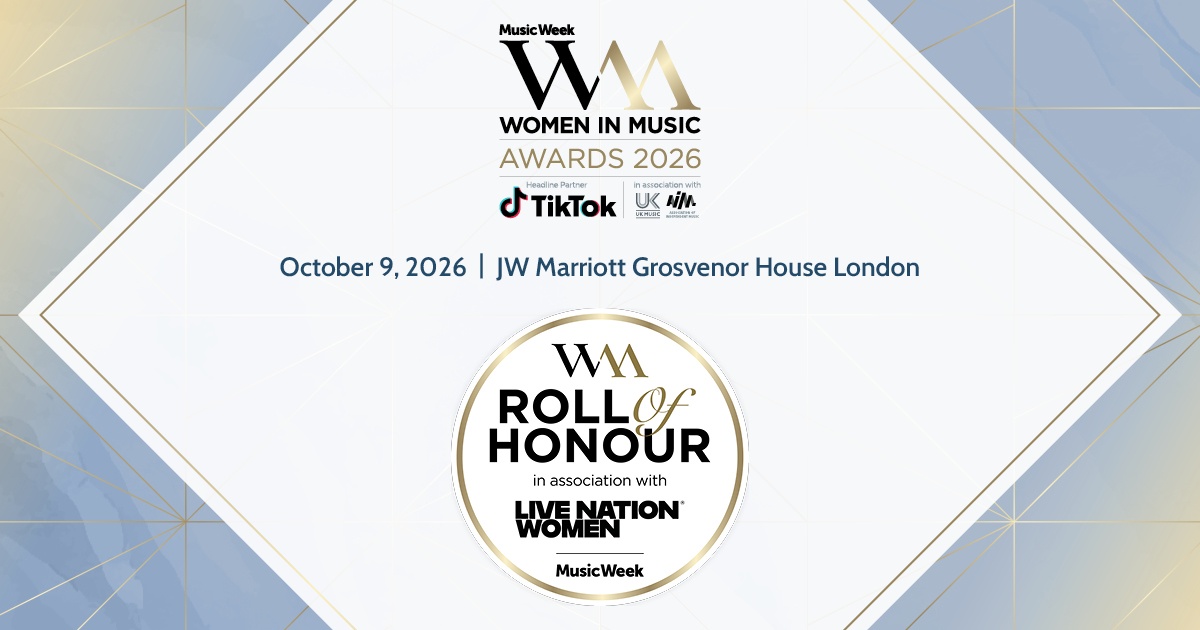 Live Nation Women is our official Roll Of Honour partner for Women In Music Awards 2026