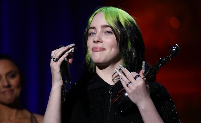 BRITs sales boost for Billie Eilish, Dave, Lizzo and Lewis Capaldi