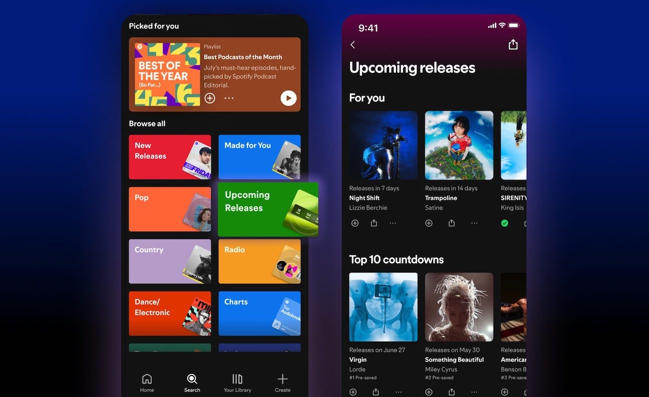 Spotify launches Countdown Chart to further drive album pre-saves