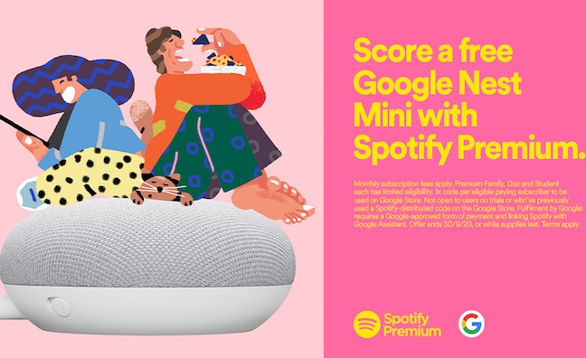 Spotify partners with Google on Nest Mini for subscribers