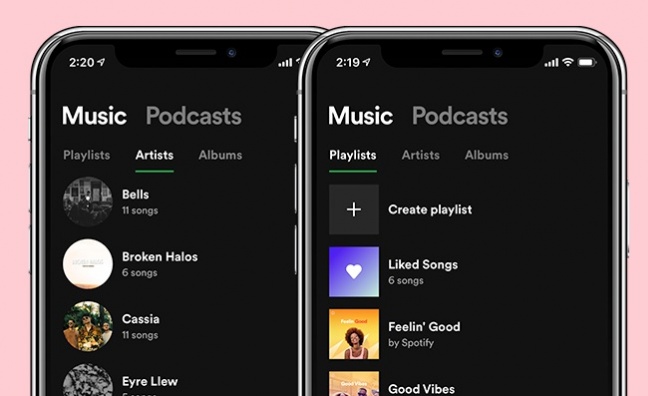 Podcasts get greater prominence in 'streamlined' new Spotify library menu