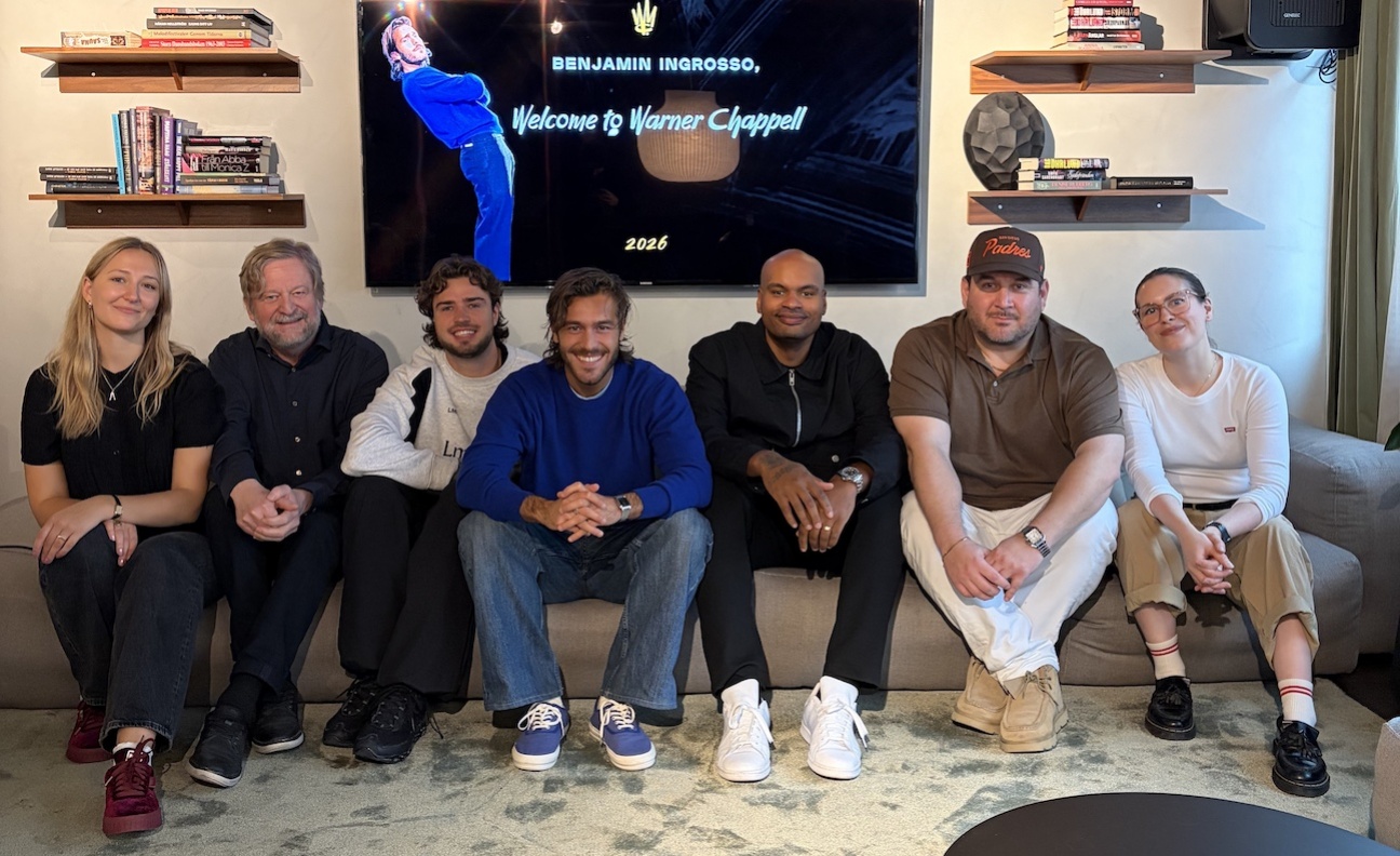 Warner Chappell signs Swedish singer and songwriter Benjamin Ingrosso