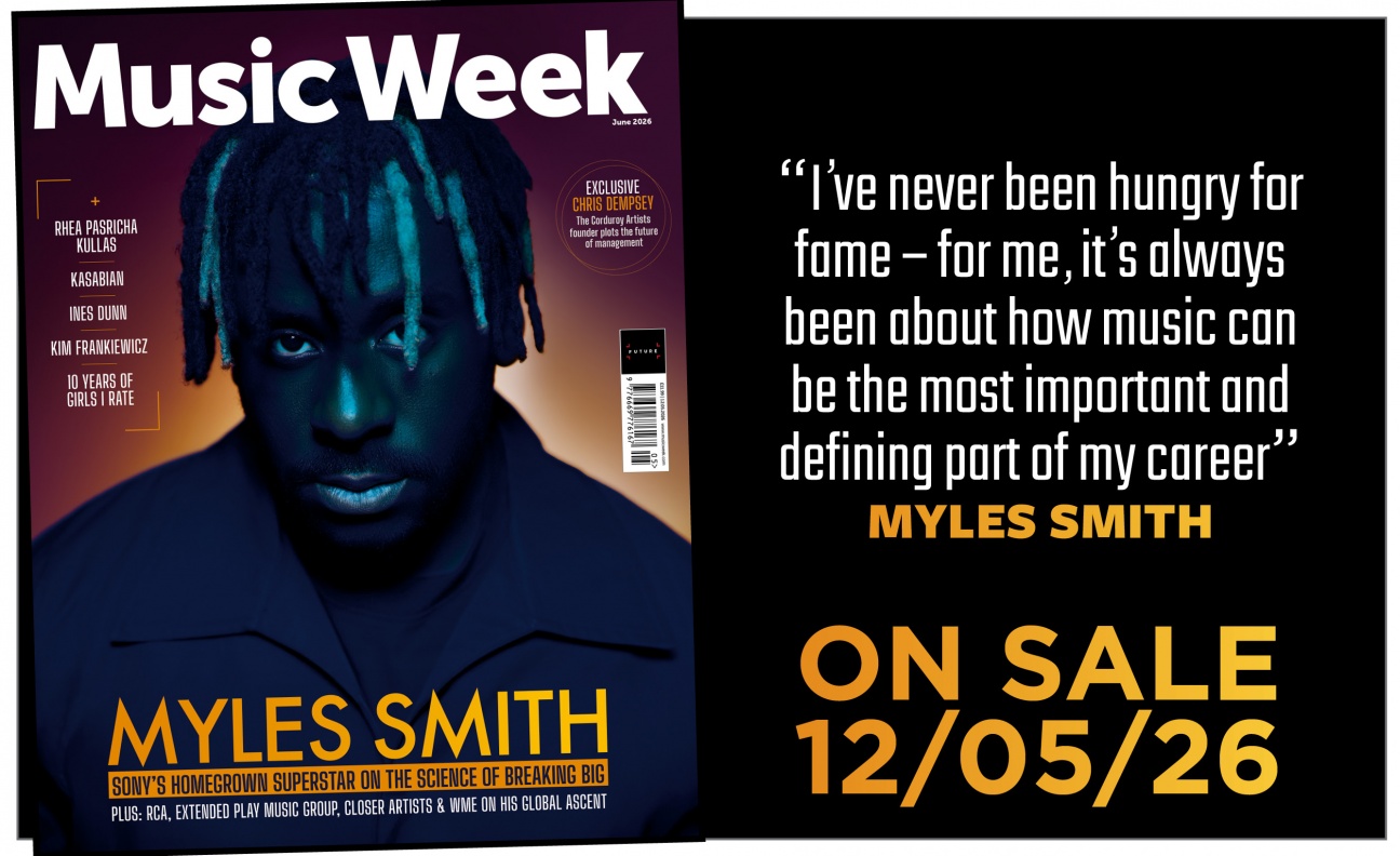 Myles Smith covers the June 2026 issue of Music Week