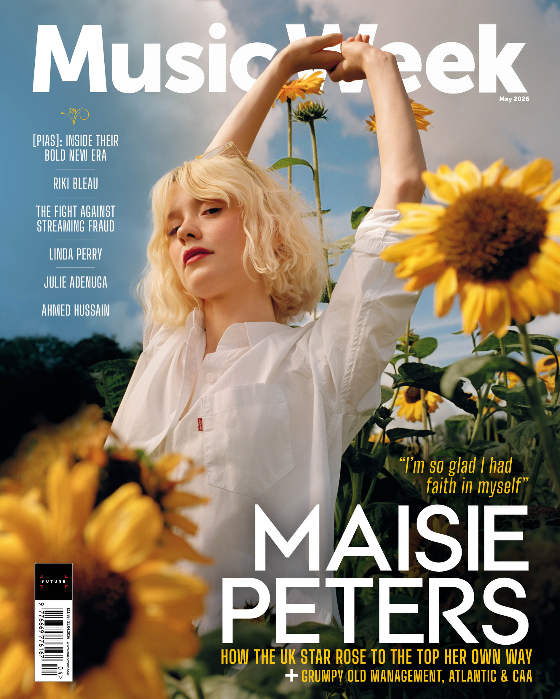 Maisie Peters on the May 2026 cover of Music Week