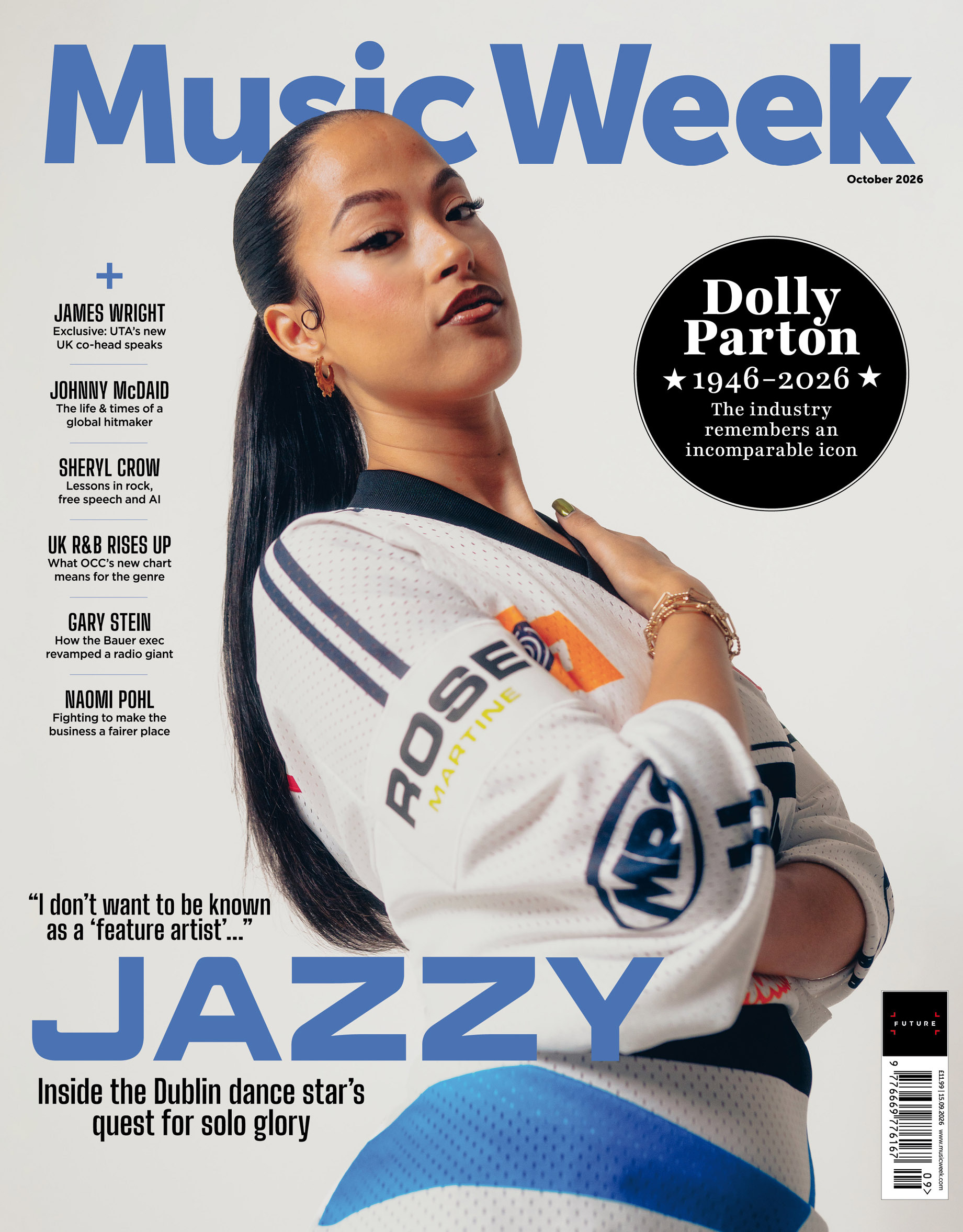 Jazzy on the October 2026 issue of Music Week Jazzy on the October 2026 issue of Music Week
